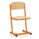 Školská stolička Denis, nastaviteľná - veľ. 2-4 - Oranžová - RAL 2004