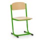 Školská stolička Denis, nastaviteľná - veľ. 2-4 - Svetlo zelená - RAL 6018