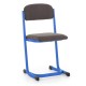Učiteľská stolička čalúnená - Svetlomodrá - RAL 5015