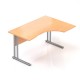 Ergonomický stôl Visio 140 x 100 cm, pravý - Buk