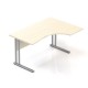 Ergonomický stôl Visio 140 x 100 cm, pravý - Javor