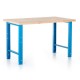 Výškovo nastaviteľný dielenský stôl 120 x 80 cm - Modrá - RAL 5012