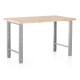 Výškovo nastaviteľný dielenský stôl 120 x 80 cm - Sivá - RAL 7038