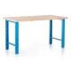 Výškovo nastaviteľný dielenský stôl 150 x 80 cm - Modrá - RAL 5012