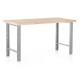 Výškovo nastaviteľný dielenský stôl 150 x 80 cm - Sivá - RAL 7038
