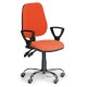Pracovná stolička Comfort SY s podrúčkami - Oranžová