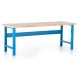 Dielenský stôl s čelnou doskou 200 x 80 cm - Modrá - RAL 5012