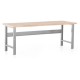 Dielenský stôl s čelnou doskou 200 x 80 cm - Sivá - RAL 7038