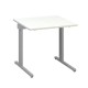 Stôl ProOffice C 80 x 80 cm - Biela