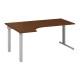 Ergonomický stôl ProOffice C 180 x 120/80 cm, ľavý - Orech 
