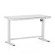 Výškovo nastaviteľný stôl OfficeTech 2, 120 x 60 cm - Biela