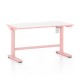 Výškovo nastaviteľný stôl OfficeTech Kids, 100 x 50 cm - Ružová
