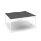 Stôl ProX 158 x 137 cm - Grafit / biela