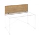 Paraván ProX 118 cm, pre samostatný stôl - Dub hamilton / grafit