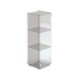 Skriňové sklenené dvere ProX - stredné, ľavé - Číra / biela