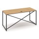 Stôl ProX 158 x 67 cm, s krytkou - Dub hamilton / grafit