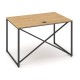 Stôl ProX 118 x 80 cm, s krytkou - Dub hamilton / grafit