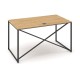 Stôl ProX 138 x 80 cm, s krytkou - Dub hamilton / grafit
