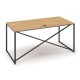 Stôl ProX 158 x 80 cm, s krytkou - Dub hamilton / grafit