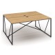 Stôl ProX 158 x 137 cm, s krytkou - Dub hamilton / grafit