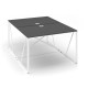 Stôl ProX 118 x 163 cm, s krytkou - Grafit / biela