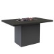 Jedálenský stôl s plynovým ohniskom COSI, Cosiloft 120 - Čierna