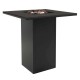 Barový stôl s plynovým ohniskom COSI, Cosiloft 100 - Čierna
