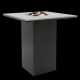 Barový stôl s plynovým ohniskom COSI, Cosiloft 100 - Čierna / sivá