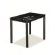 Jedálenský stôl Damar 80 x 60 cm - Čierna
