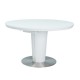 Jedálenský stôl Orbit, priemer 120 cm - Biela