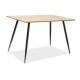 Jedálenský stôl Remus 120 x 80 cm - Dub / čierna