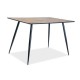 Jedálenský stôl Remus 120 x 80 cm - Orech / čierna
