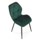 Jedálenská stolička Pelor - Tmavo zelená