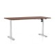 Výškovo nastaviteľný stôl OfficeTech A 160 x 80 cm, biela podnož