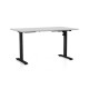 Výškovo nastaviteľný stôl OfficeTech A 140 x 80 cm, čierna podnož