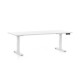 Výškovo nastaviteľný stôl OfficeTech D, 180 x 80 cm, biela podnož - Biela