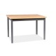 Jedálenský stôl Adam 120 x 68 cm - Dub lancelot / antracit