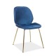 Jedálenská stolička Adrien  - Modrá