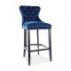 Barová stolička August II - Tmavo modrá