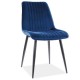 Jedálenská stolička Kim Velvet - Modrá