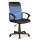 Kancelárska stolička Polnaref - Modrá