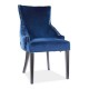 Jedálenská stolička George Velvet - Modrá