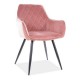 Jedálenská stolička Linea Velvet - Ružová