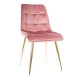 Jedálenská stolička Chic Velvet II - Ružová