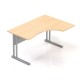 Rohový stôl Visio LUX 136 x 100 cm, pravý - Dub