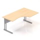 Rohový stôl Visio LUX 160 x 100 cm, pravý - Dub