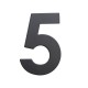 Domové číslo "5", RN.75L - Čierna