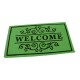 Textilná čistiaca rohož Welcome Deco 33 x 58 x 0,3 cm - Zelená