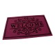 Textilná čistiaca rohož Welcome Deco 45 x 75 x 0,3 cm - Fialová