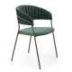 Jedálenská stolička Rolland - Tmavo zelená